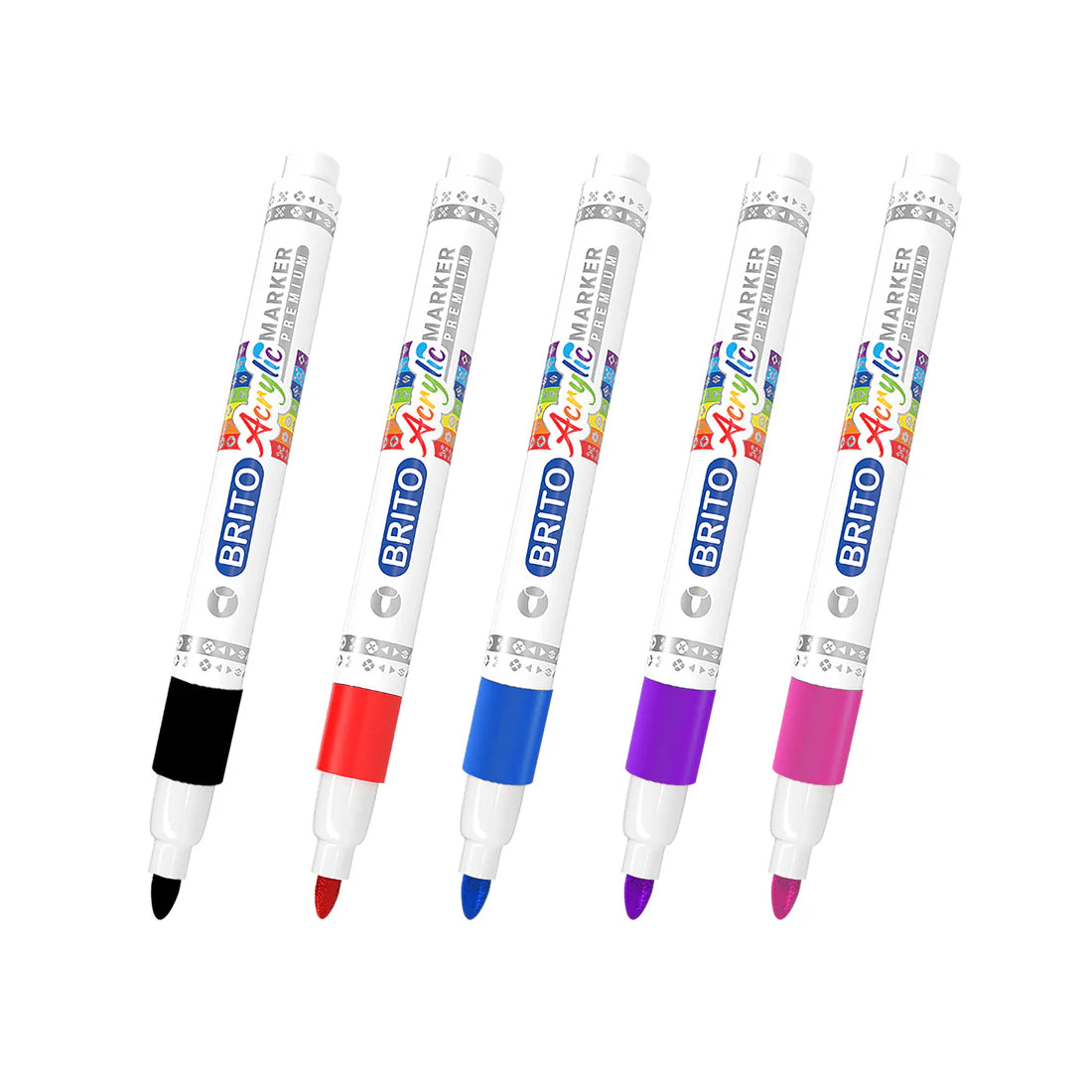 Premium Acrylic Markers (Pack of 12 markers)