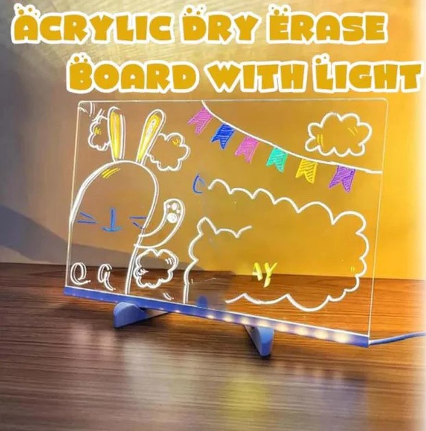 LED glow drawing board 12x9