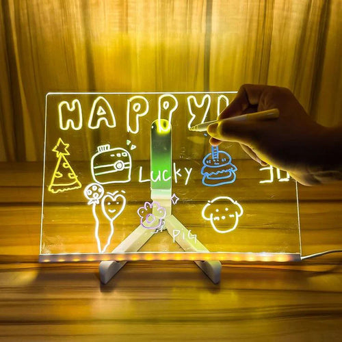 LED glow drawing board