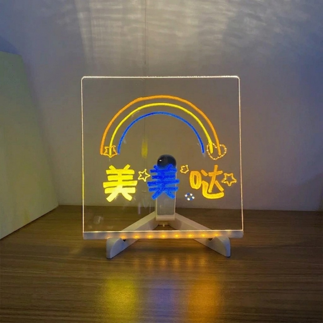 LED glow drawing board