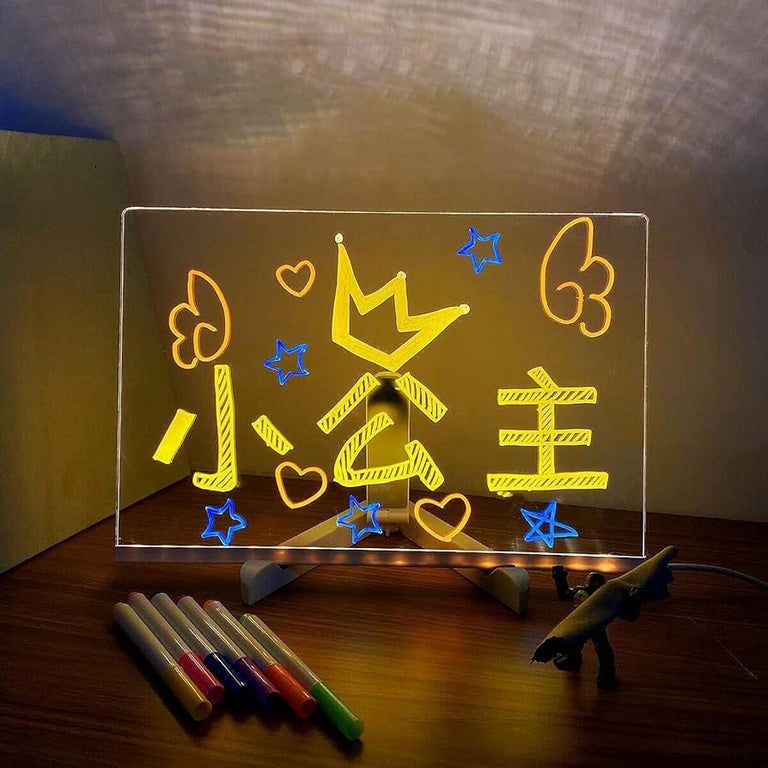 LED glow drawing board