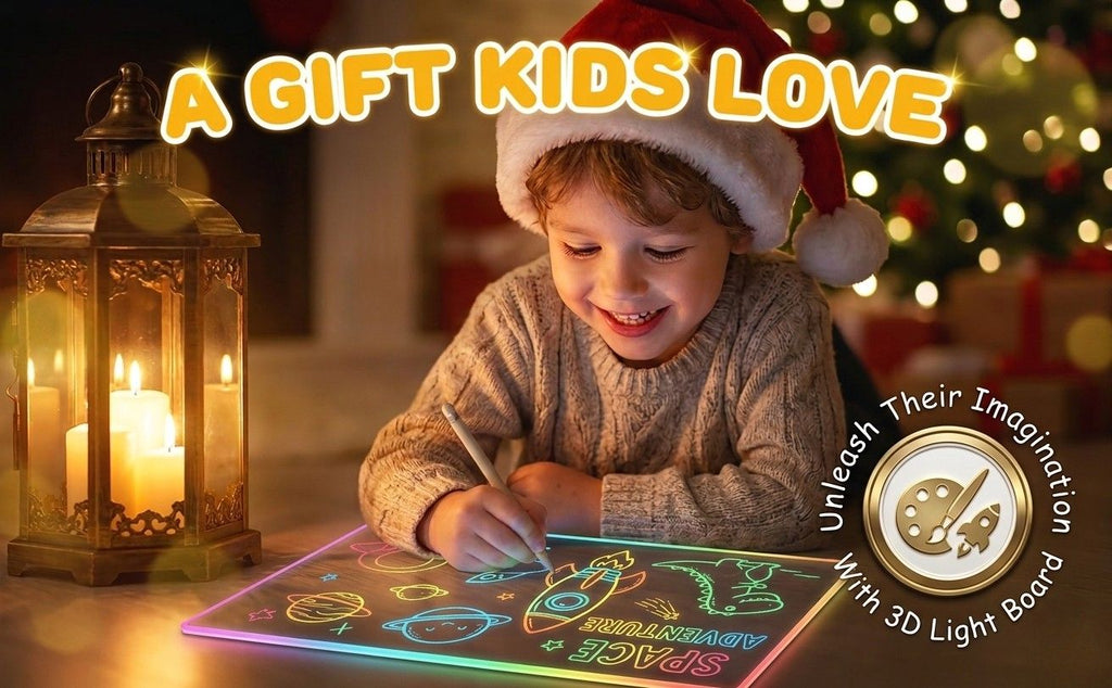 LED glow drawing board