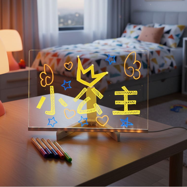 LED Glow Drawing Board in Creative Setting